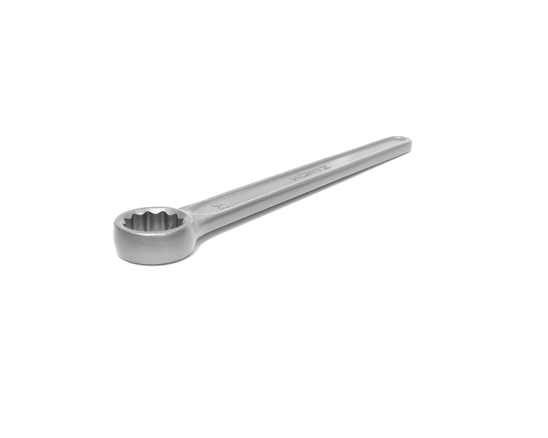 Ключ накидной односторонний 24 усиленный с рукояткой HORTZ