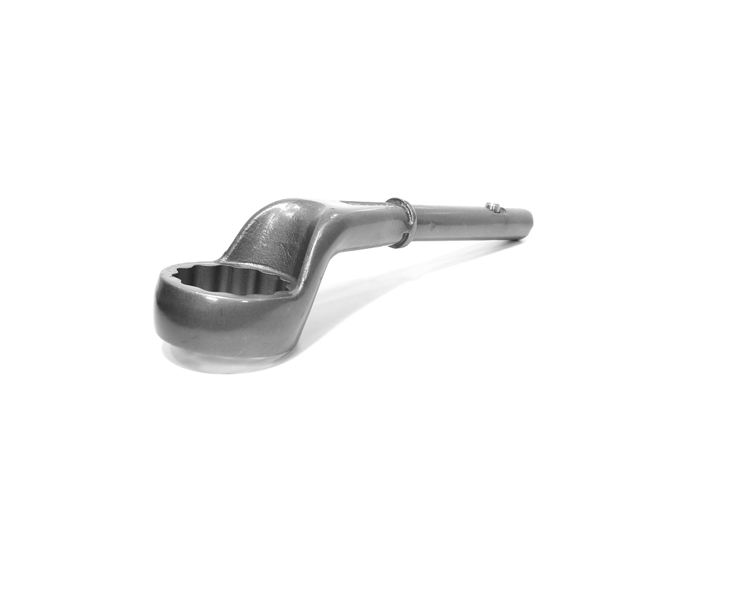 Ключ накидной односторонний 55 усиленный с рукояткой HORTZ
