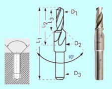 Сверло М16 (D18,0 и d14,0)  90° ц/х Р6АМ5 "CNIC"
