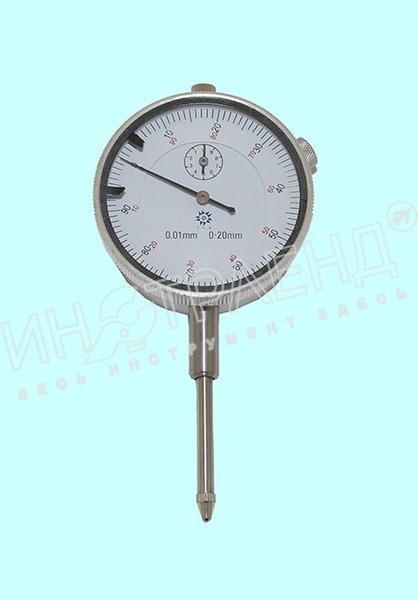 Индикатор Часового типа ИЧ-20, 0-20мм кл.точн.1 цена дел.0.01 (без ушка) "TLX" (D102-1041)