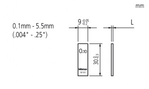 Мера длины плоскопарал.1,002mm 611522-031 Mitutoyo