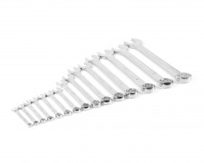 Набор ключей гаечных комбинированных 15 шт. (8-36) хромированных HORTZ