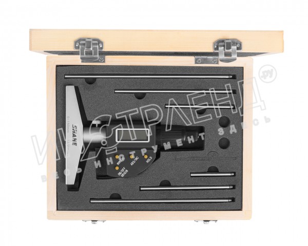 Глубиномер микрометр. ГМЦ-150 0,001 эл.  SHAHE