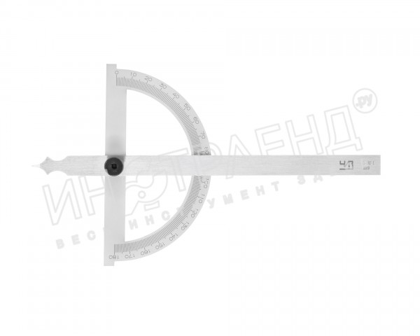 Угломер-транспортир мод. УТ-180  0-180° (150х200мм, 1°) ЧИЗ