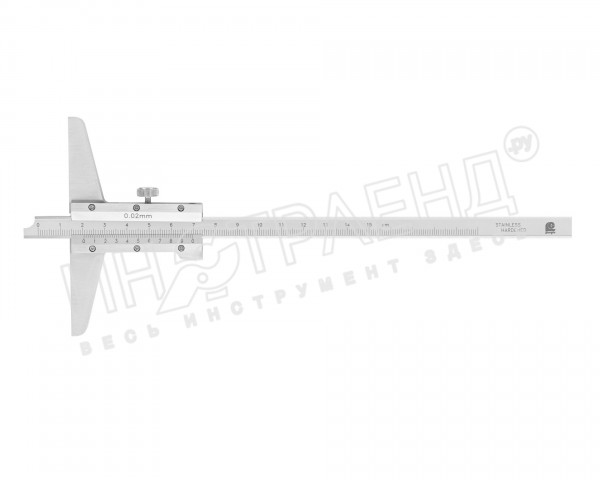 Штангенглубиномер нониусный 0-150 0,02 съемный корпус 151-100К Guanglu