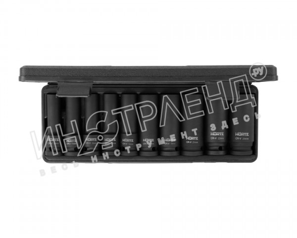 Набор головок ударн. 1/2"  (10 - 24мм)10 предметов HORTZ