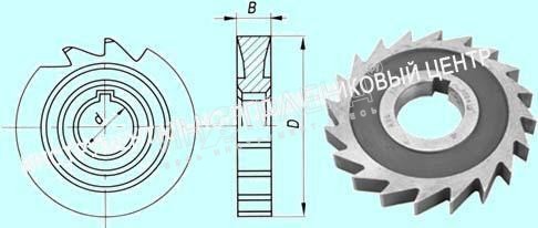 Фреза дисковая пазовая   50х 5х16 Р6М5, Z =12  затылованная