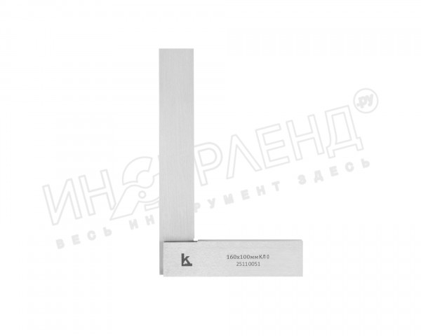 Угольник поверочный УШ- 160x100 тип 2 кл.0 КЛБ