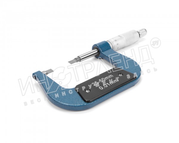 Микрометр специальный МК-НП- 50 0,01 с 2-мя ножевидными пятками SHAN