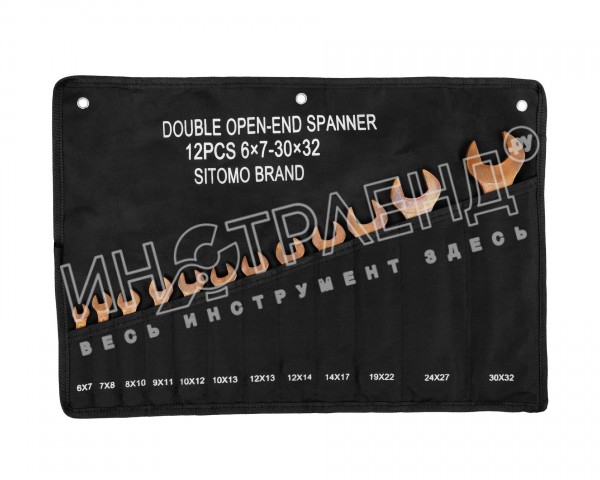 Набор ключей гаеч.двуст. 12шт. (6-32) омедн. SIT