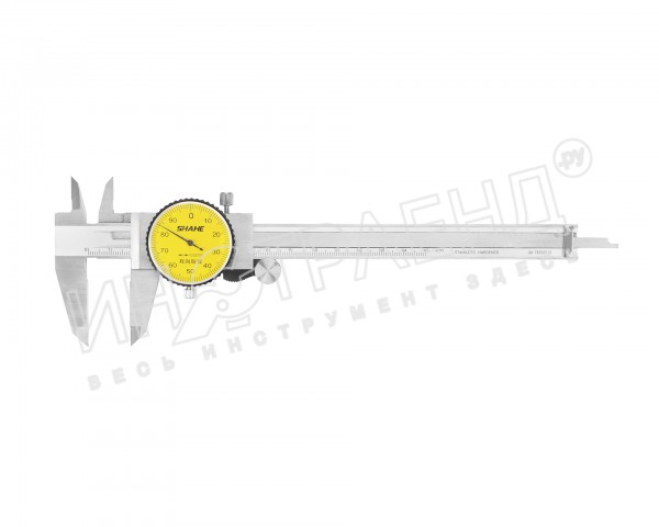 Штангенциркуль ШЦК-1-150 0,02 с круг. шкалой губ. 40мм SHAHE с калибровкой
