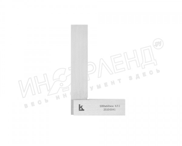 Угольник поверочный УШ- 100x60 тип 2 кл.0 КЛБ
