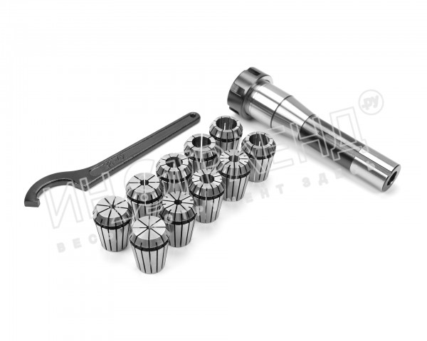 Патрон цанговый R8 с наб.цанг ER25 из 10шт(3-16мм)