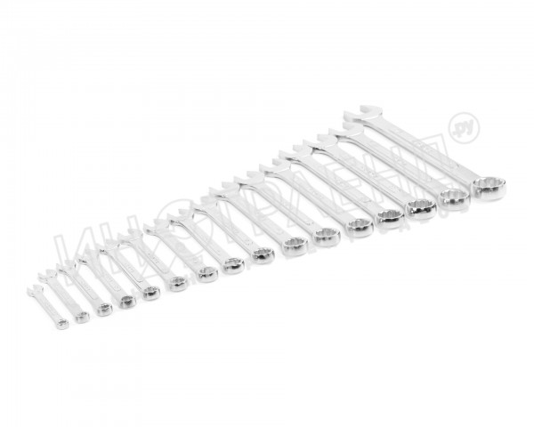 Набор ключей гаечных комбинированных 16 шт. (6-27) хромированных HORTZ