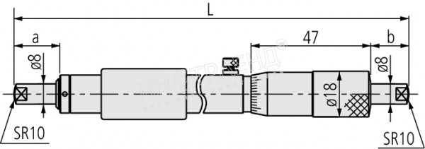 Нутромер микром. НМ  500- 525 0,01 133-161 Mitutoyo