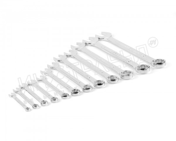 Набор ключей гаечных комбинированных 12 шт. (8-32) хромированный HORTZ