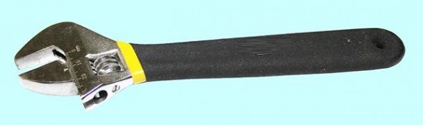 Ключ разводной КР-24 (200мм/8") хром. с полимер. покрыт. ручки, со шкалой CNIC (WT0151)