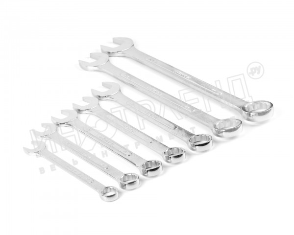 Набор ключей гаечных комбинированных 7 шт. (24-46) хромированные HORTZ