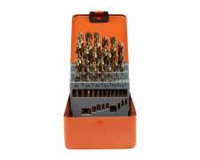 Набор сверл   1-13 25 шт. Р6М5К5 (HSS-Co5) металлический кейс HOR