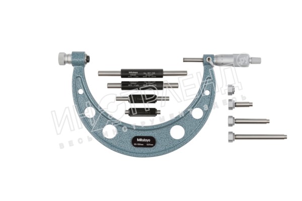 Микрометр МК- 150 0,01 (50-150) со сменными пятками 104-161A Mitutoyo
