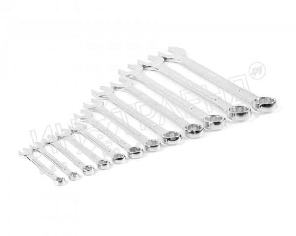 Набор ключей гаечных комбинированных 12 шт. (10-32) хромированных HORTZ