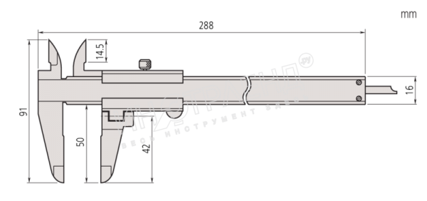 Штангенциркуль ШЦ-1-200 0,05 поворотная губка 536-212 Mitutoyo