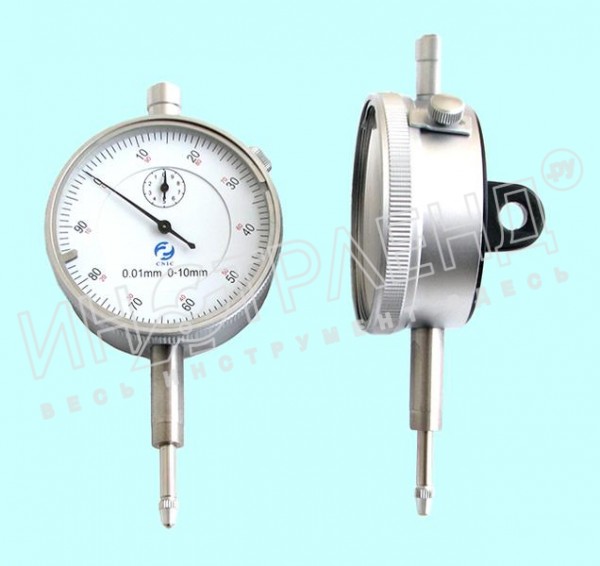 Индикатор Часового типа ИЧ-10, 0-10мм цена дел.0.01 d57мм (с ушком) "CNIC" (Шан 512-063)