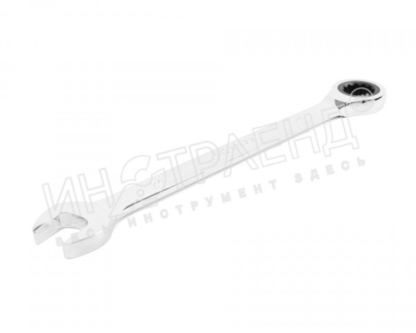 Ключ комбинированный трещоточный  8х8 хромированный на подвесе HORTZ