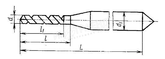 Сверло с утолщ. хвост. ц/х 0,25 Р6М5