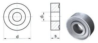 Пластина RNUM - 150400 Т15К6(Н10) круглая dвн=6мм (12114) со стружколомом