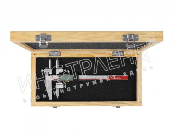 Штангенгенциркуль цифровой для измерения расс-ния между центрами отверстий и расс-ния от центра до кромки объекта GU 119-201 Guanglu