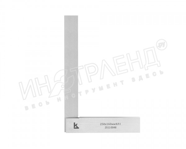 Угольник поверочный УШ- 250x160 тип 2 кл.0  КЛБ