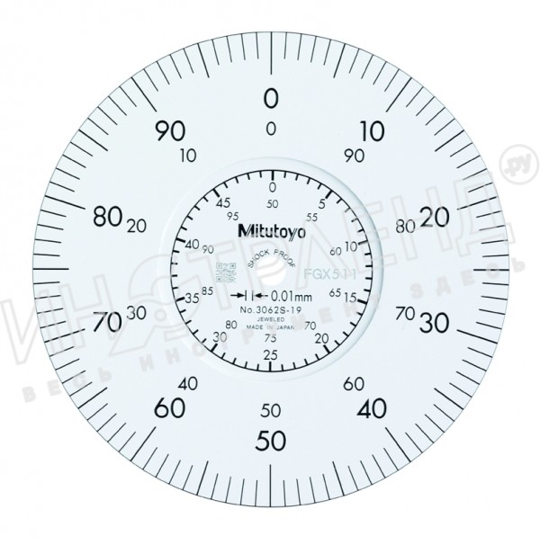 Индикатор час. типа ИЧ-100 0,01 с уш. ударопроч. 3062S-19 Mitutoyo