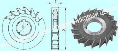 Фреза дисковая 3-х сторонняя  63х 6х22, Z=16 Р6М5
