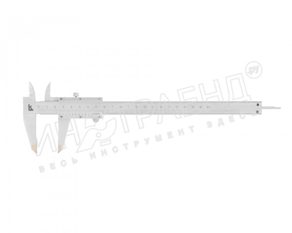 Штангенциркуль ШЦТ-1-200 0,05 с твердосплавными губками (ГРСИ №77302-20)  КЛБ