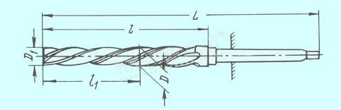 Развертка d19,0х13,2х130х260 к/х котельная машинная Р6М5 КМ3