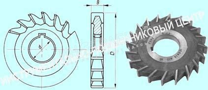 Фреза дисковая 3-х сторонняя  80х10х27, Z=18 Р6М5