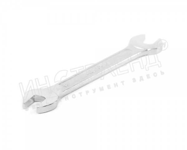 Ключ гаечный (рожковый) двусторонний 11х14 хромированный HORTZ