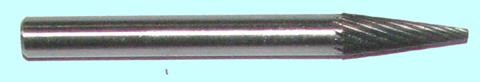 Борфреза концевая  4x13x3x40 мм 14° тип M спираль. насечка твердосплавная (М04 13М03) CNIC