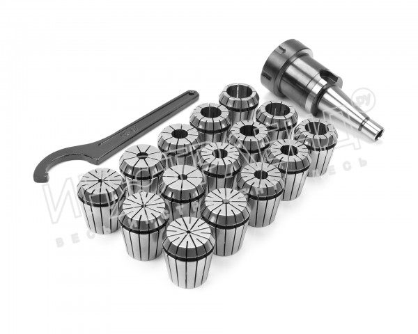 Патрон цанговый 30 с наб.цанг ER40 из 15шт(3-26)